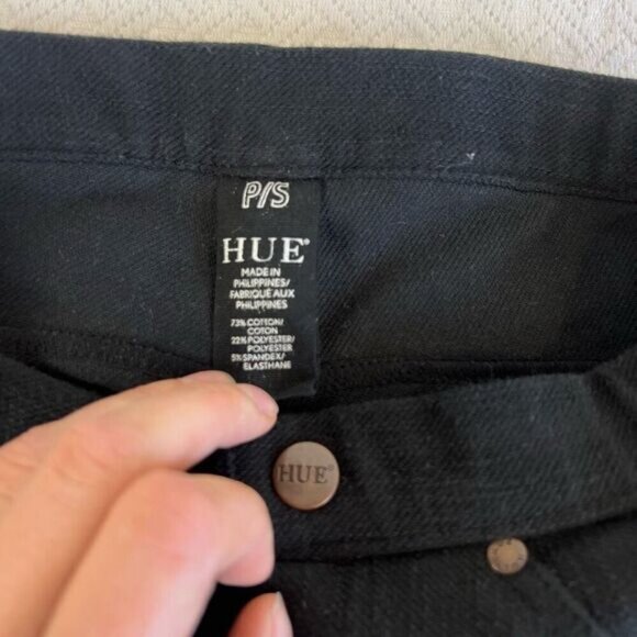 Vintage Hue Women’s Small Black Pull on Pants Jeans Trousers Stretch Jeggings - Picture 3 of 8